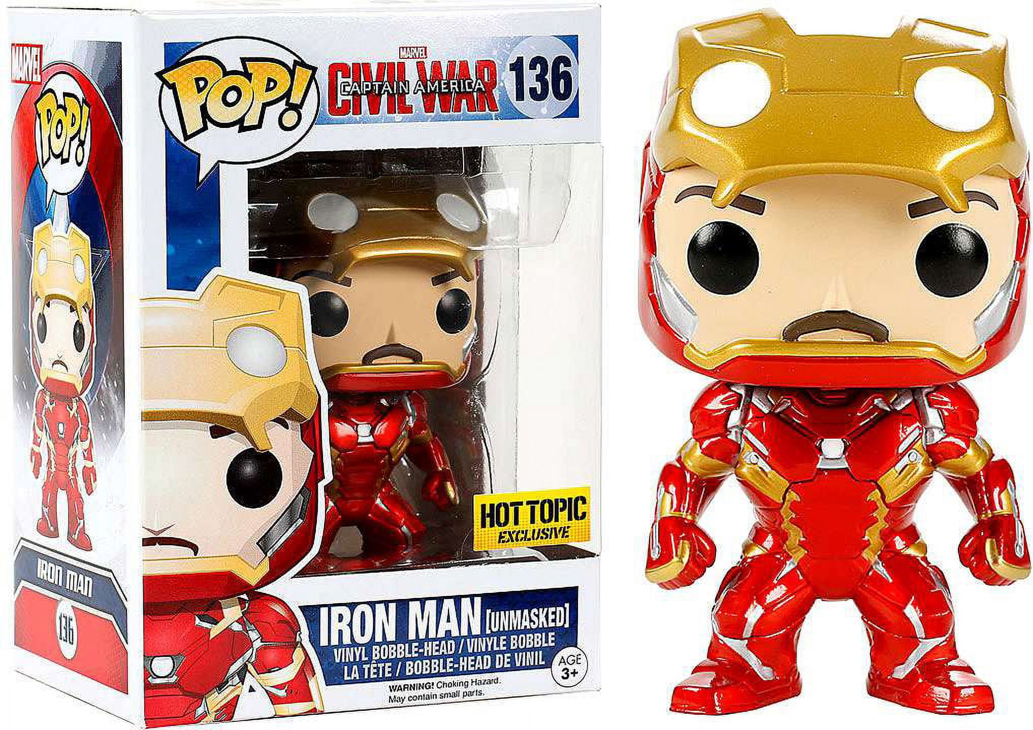 Funko POP! Marvel Iron Man Vinyl Bobble Head [Civil War, Unmasked] 