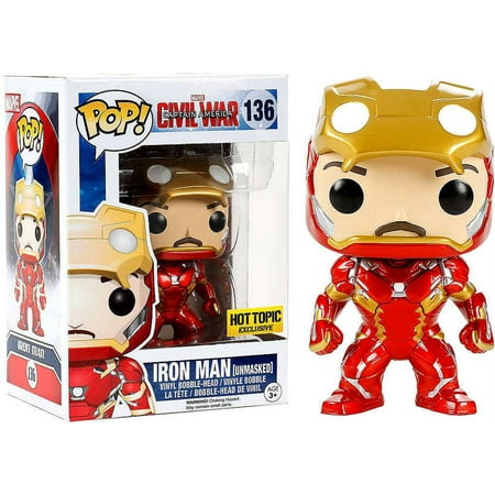 Funko POP! Marvel Iron Man Vinyl Bobble Head [Civil War, Unmasked]