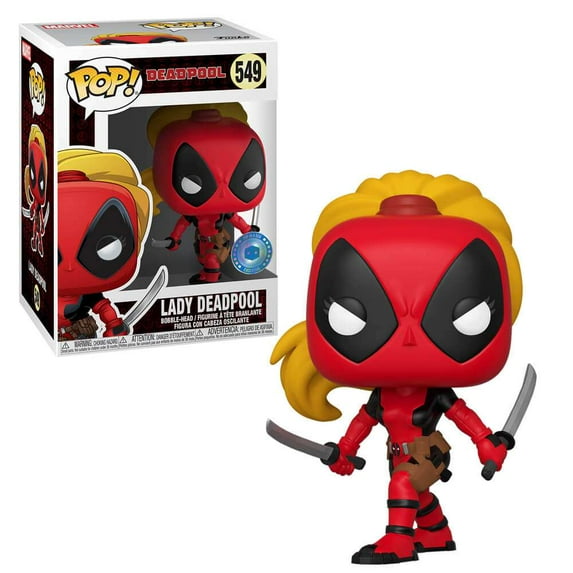 Pop Marvel 3.75 Inch Action Figure Deadpool - Lady Deadpool # 549 Exclusive