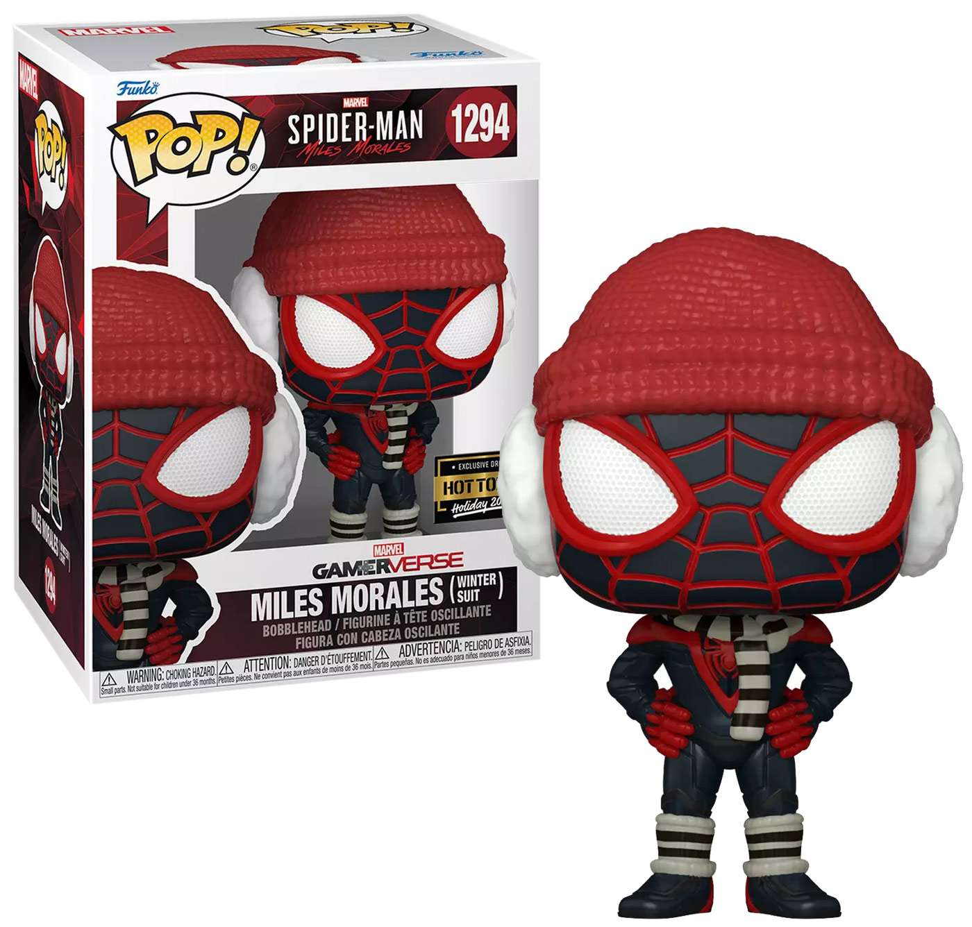 Funko Pop! Portachiavi: Miles Morales In Versione Winter - Minifigura In Vinile Da Collezione