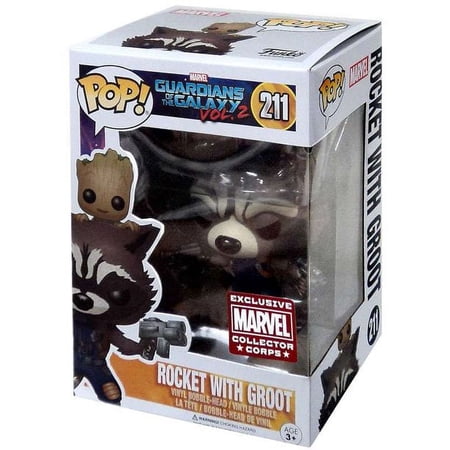 Funko POP! Marvel Rocket with Groot Vinyl Bobble Head #211