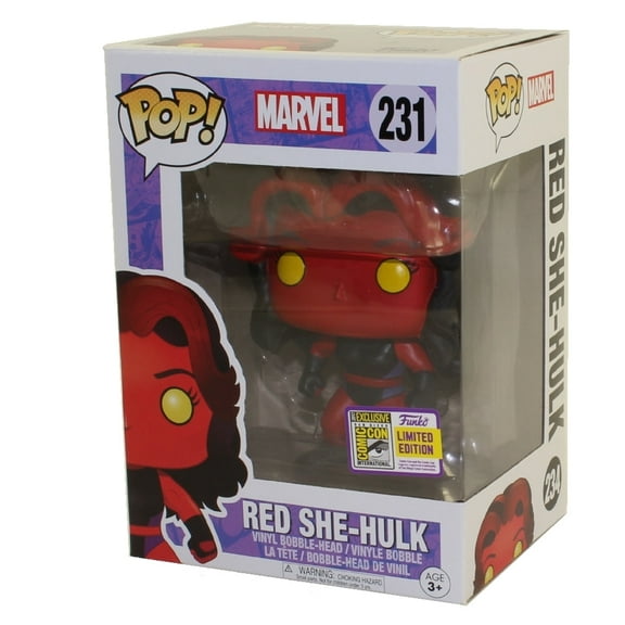 Funko POP Marvel She Hulk Red SDCC Summer Convention Exclusive #231