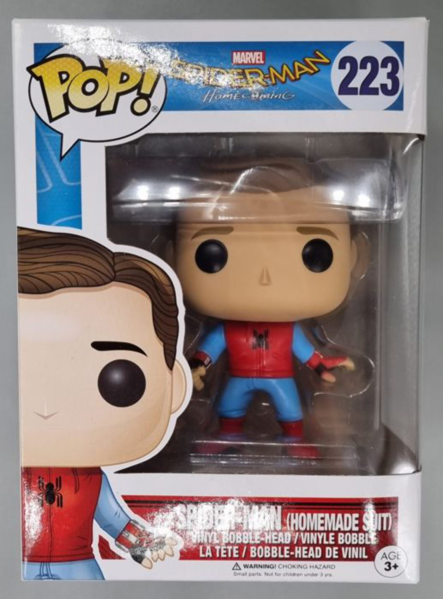 Funko POP! Marvel: Spider-Man, Spider-Man Homemade Suit Unmasked, Walmart Exclusive