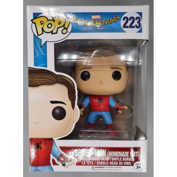 Funko POP! Marvel: Spider-Man, Spider-Man Homemade Suit Unmasked, Walmart Exclusive