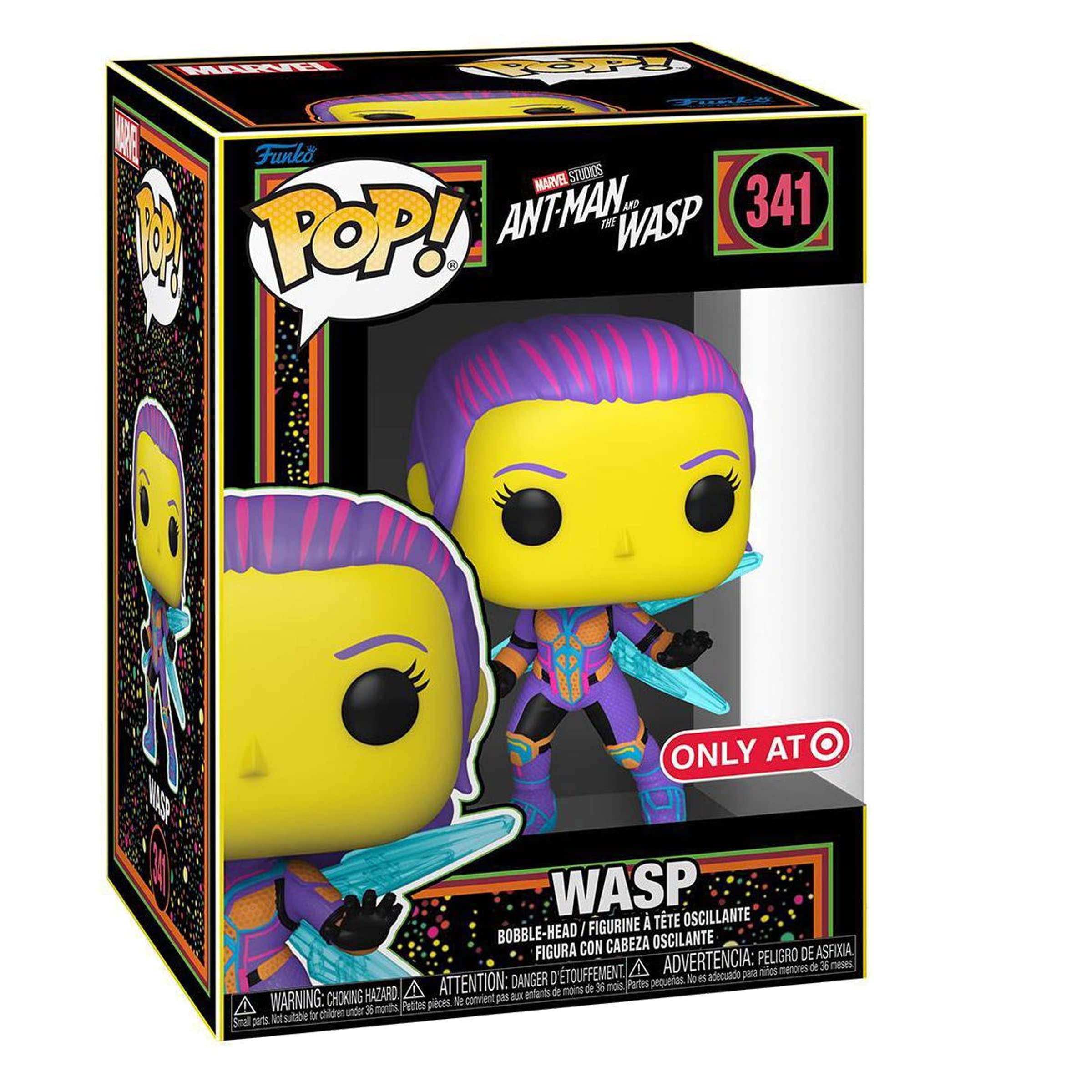 Funko POP! Marvel Studios Ant-Man and the Wasp - Wasp #341 [Blacklight] Exclusive -