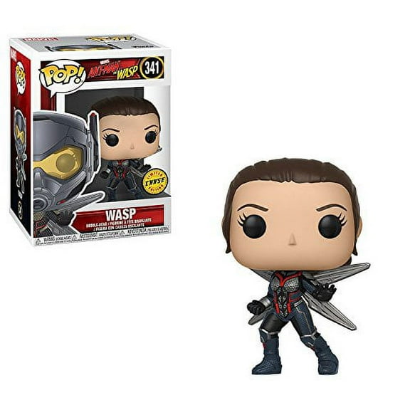 Funko POP! Marvel Vinyl Bobble-Head - Ant-Man and The Wasp - WASP (Unmasked) #341 *Chase*