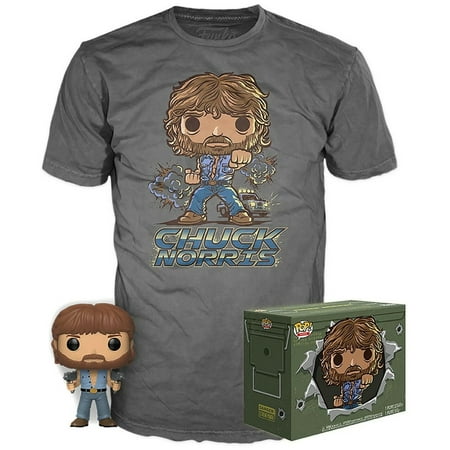 Funko POP! Movies Collectors Box: Chuck Norris POP! & Tee - Gray (Exclusive)