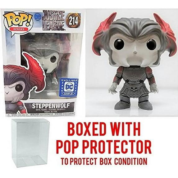 Funko POP! Movies: DC Justice League - Steppenwolf Legion of Collectors Exclusive #214 Vinyl Figure (Bundled with Pop BOX PROTECTOR CASE)