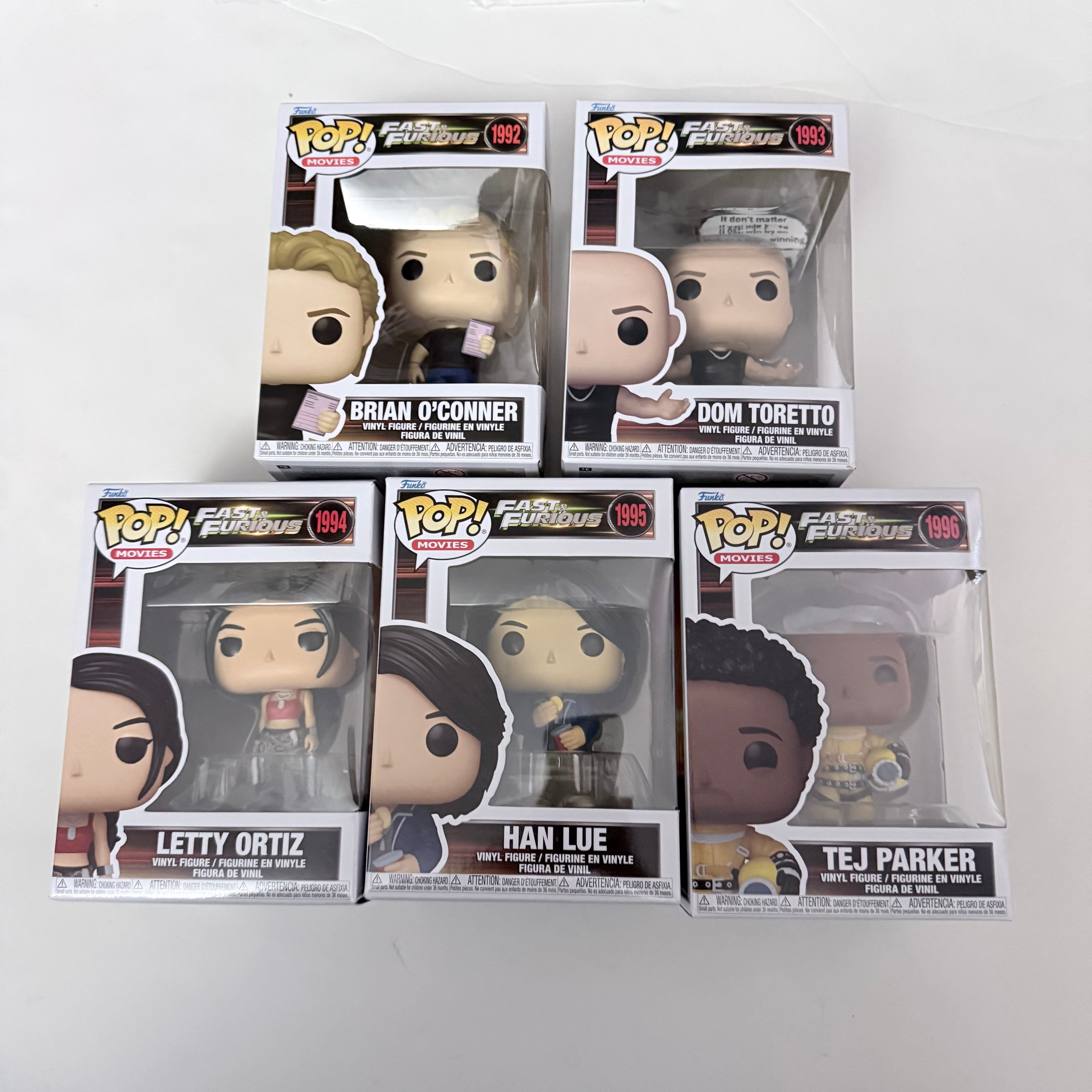 Funko Fast and Furious Pop! Vinyl Figure Complete Set, Multicolor