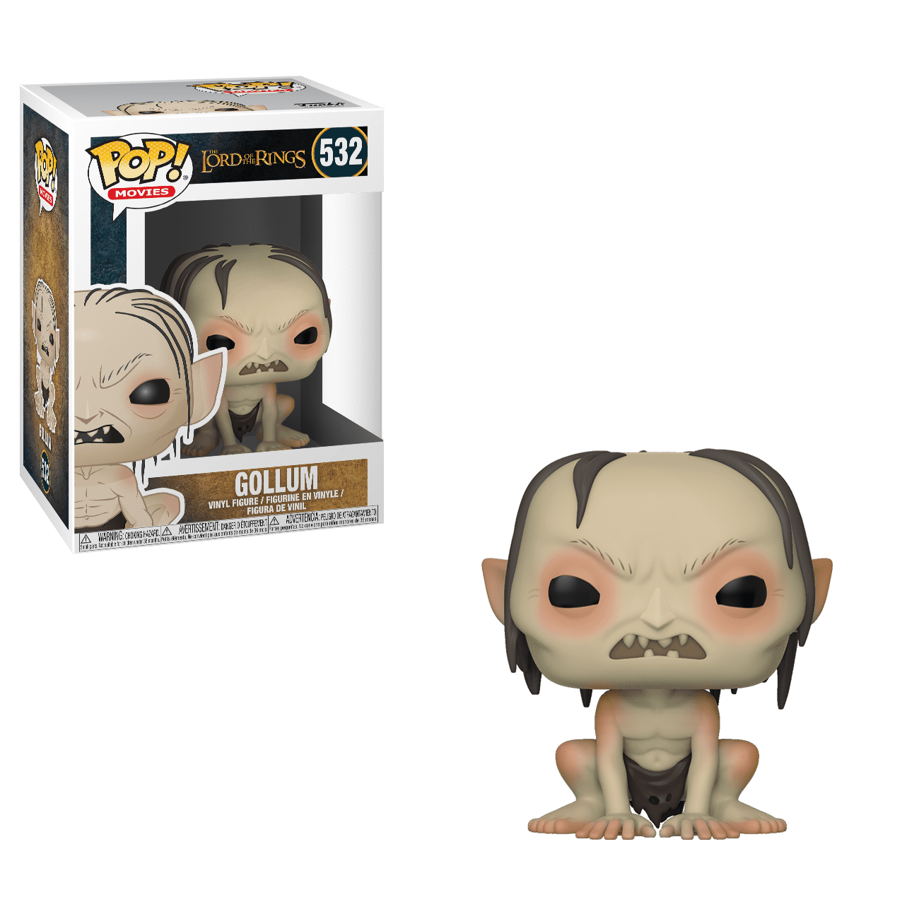 Lord of the Rings GOLLUM with sound base toy biz complete hobbit