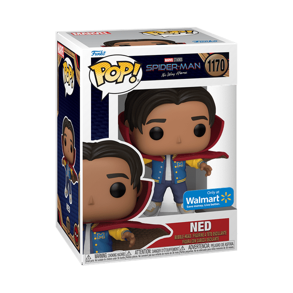 Funko POP! Ned, Cloaked Edition From Marvel's Spider-Man, No Way Home Exclusive Bobblehead Collectible
