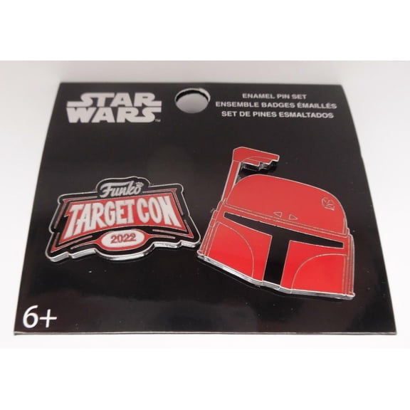 Funko POP! Pins: Star Wars - Boba & Logo Red Chrome Target 2pk