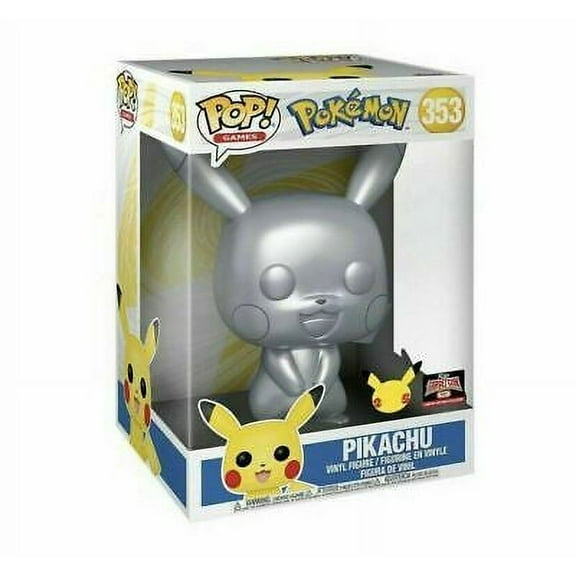Funko POP! Games: Pokemon - 10" Pikachu [Metallic] Exclusive