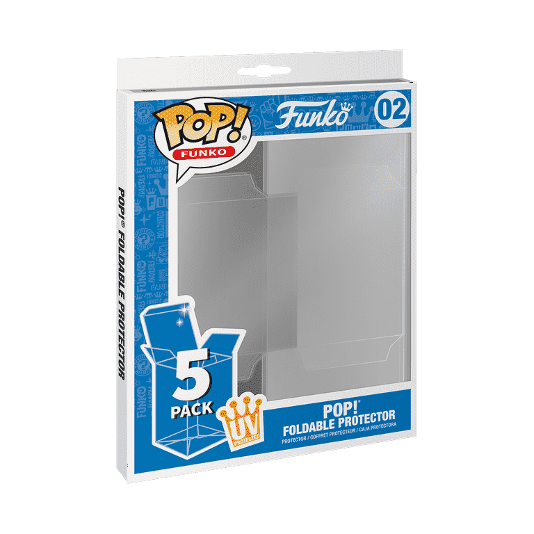 Funko 5PK Foldable POP Protector UV Clear Plastic for Funko POP