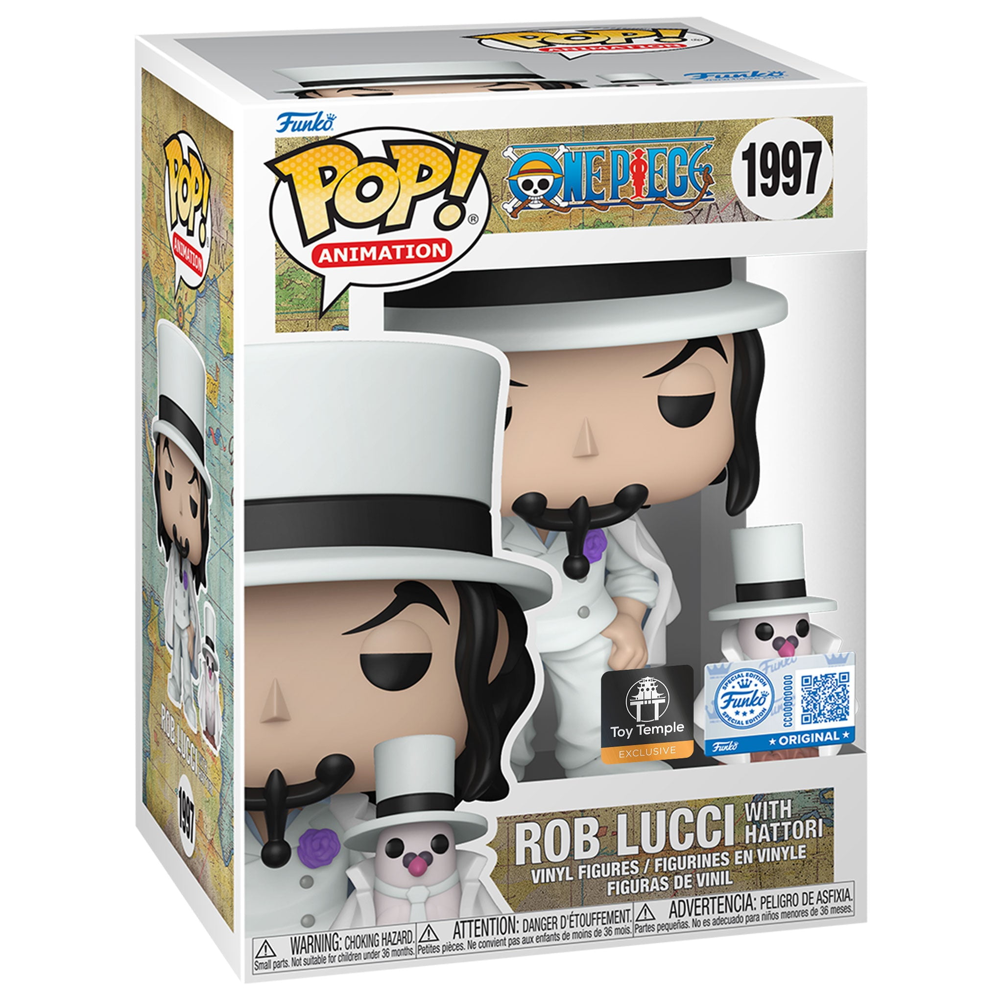 Funko Pop! & Buddy Animation: One Piece - Rob Lucci with Hattori #1997 Toy Temple Exclusive