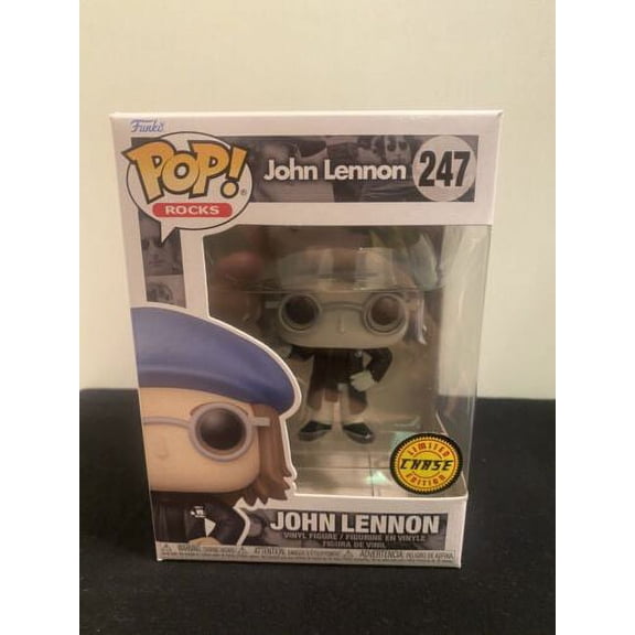Funko POP! Rocks CHASE John Lennon #247 [Black & White] Funko Shop Exclusive