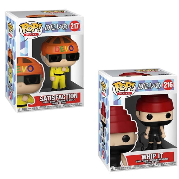 Funko POP! Rocks - Devo Vinyl Figures - SET OF 2 (Whip It & Satisfaction)
