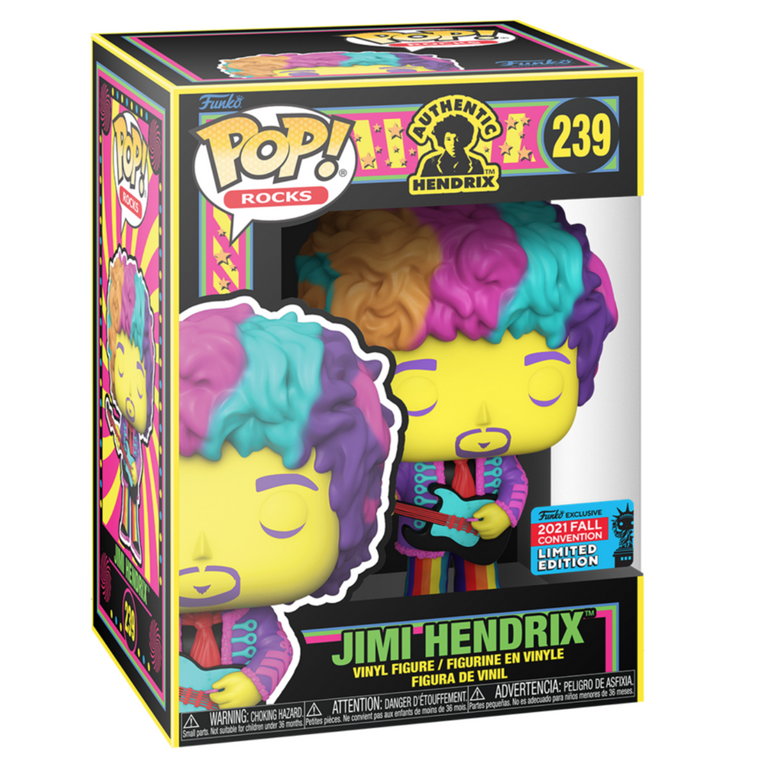 Funko POP! Rocks Jimi Hendrix #239 [Black Light] Exclusive