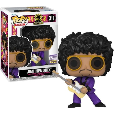 Funko POP Rocks Jimi Hendrix in Purple Suit 311 Vinyl Figure