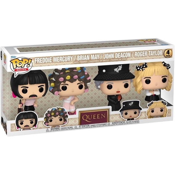Funko POP! Rocks: Queen - Freddie Mercury - I Want to Break Free - 4-Pack - Collectable Vinyl Figure