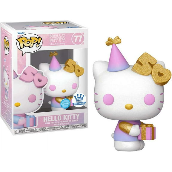 Funko POP! Sanrio Hello Kitty Vinyl Figure (with Present, Glitter)