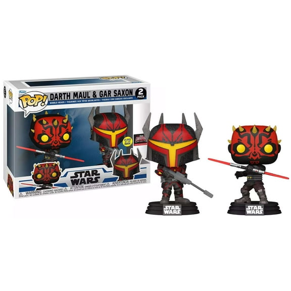 Funko POP! Star Wars Darth Maul & Gar Saxon Vinyl Figure 2-Pack (Glows-in-the-Dark)