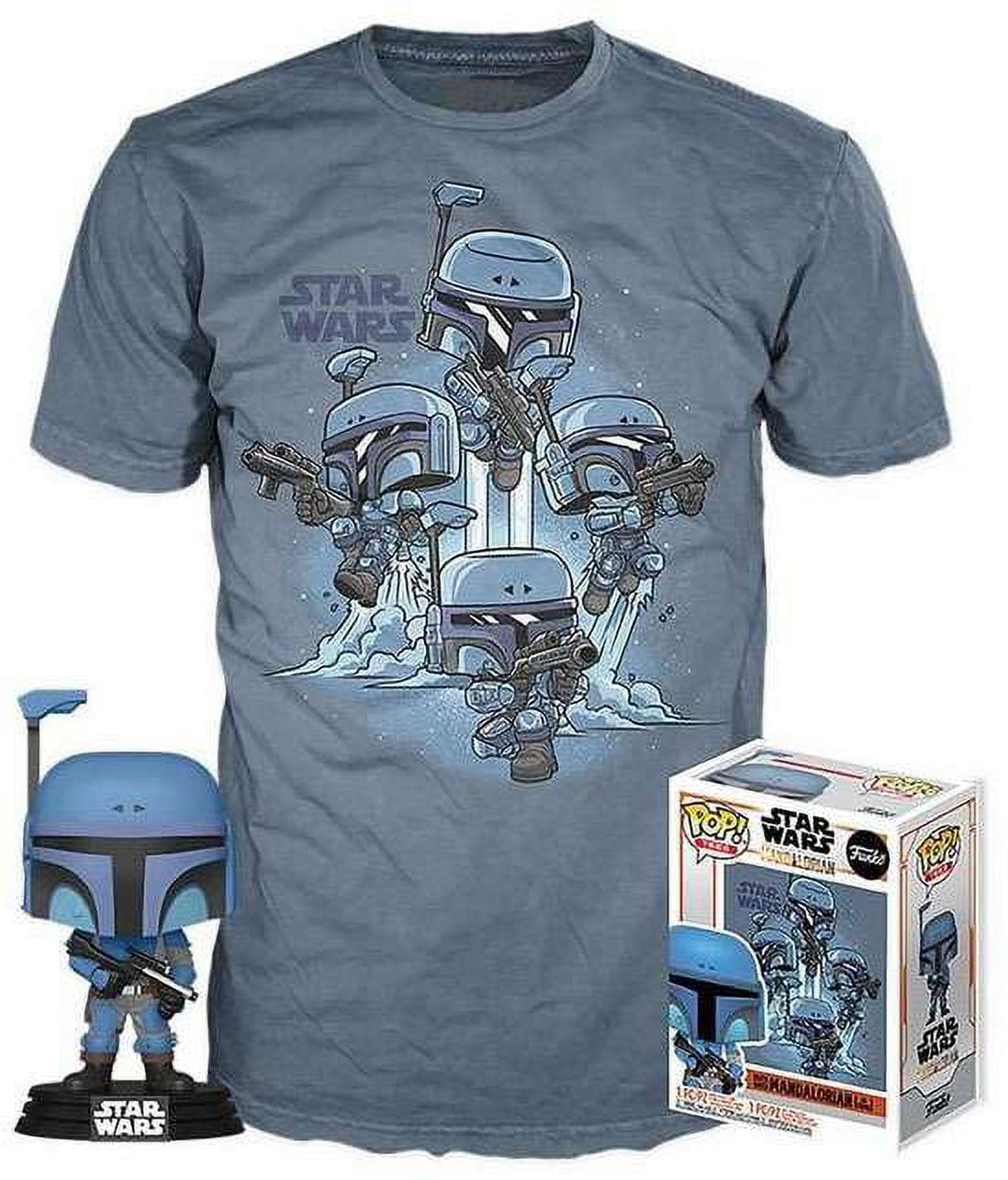 Funko Pop スターウォーズ　マンダロリアン　デスウォッチ　Tシャツ Funko POP! Star Wars Death Watch No Stripes Vinyl Figure & T