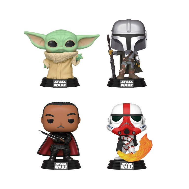 Funko POP Star Wars Mandalorian Glows in the Dark 4 Pack