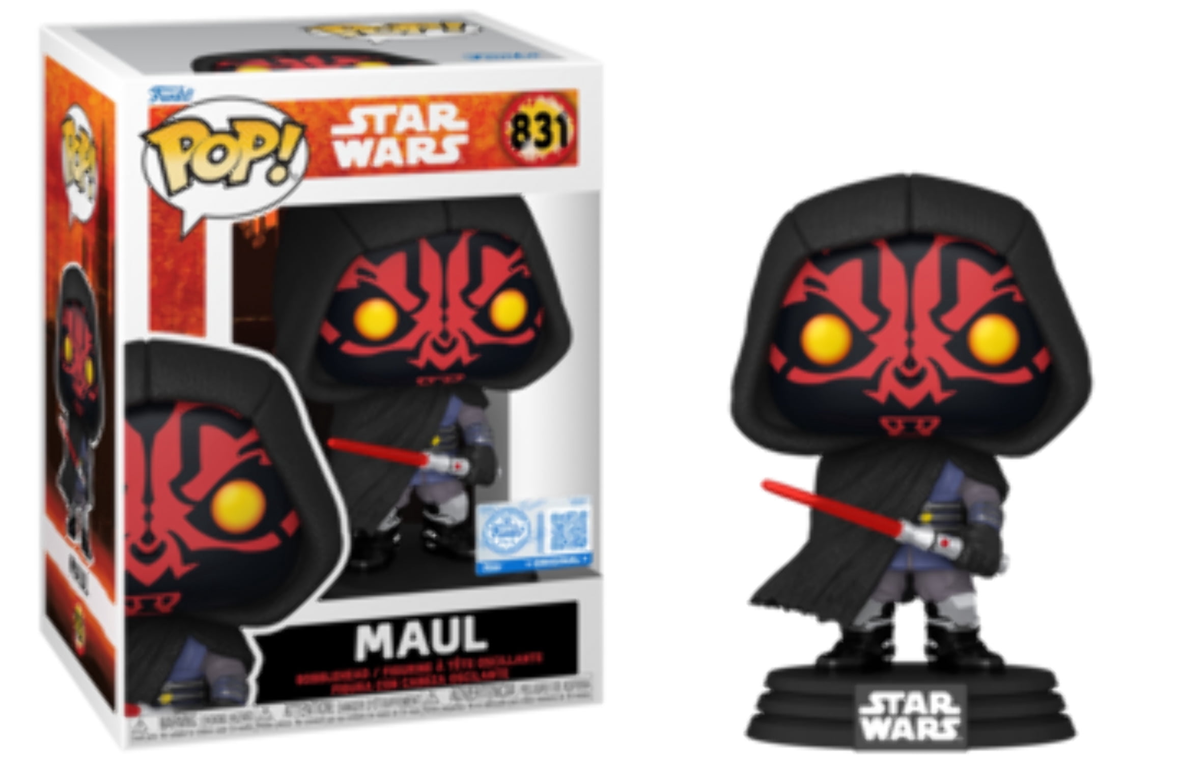 Collectible Funko POP! Star Wars Maul Shadow Lord: Maul (Funko Sticker ...