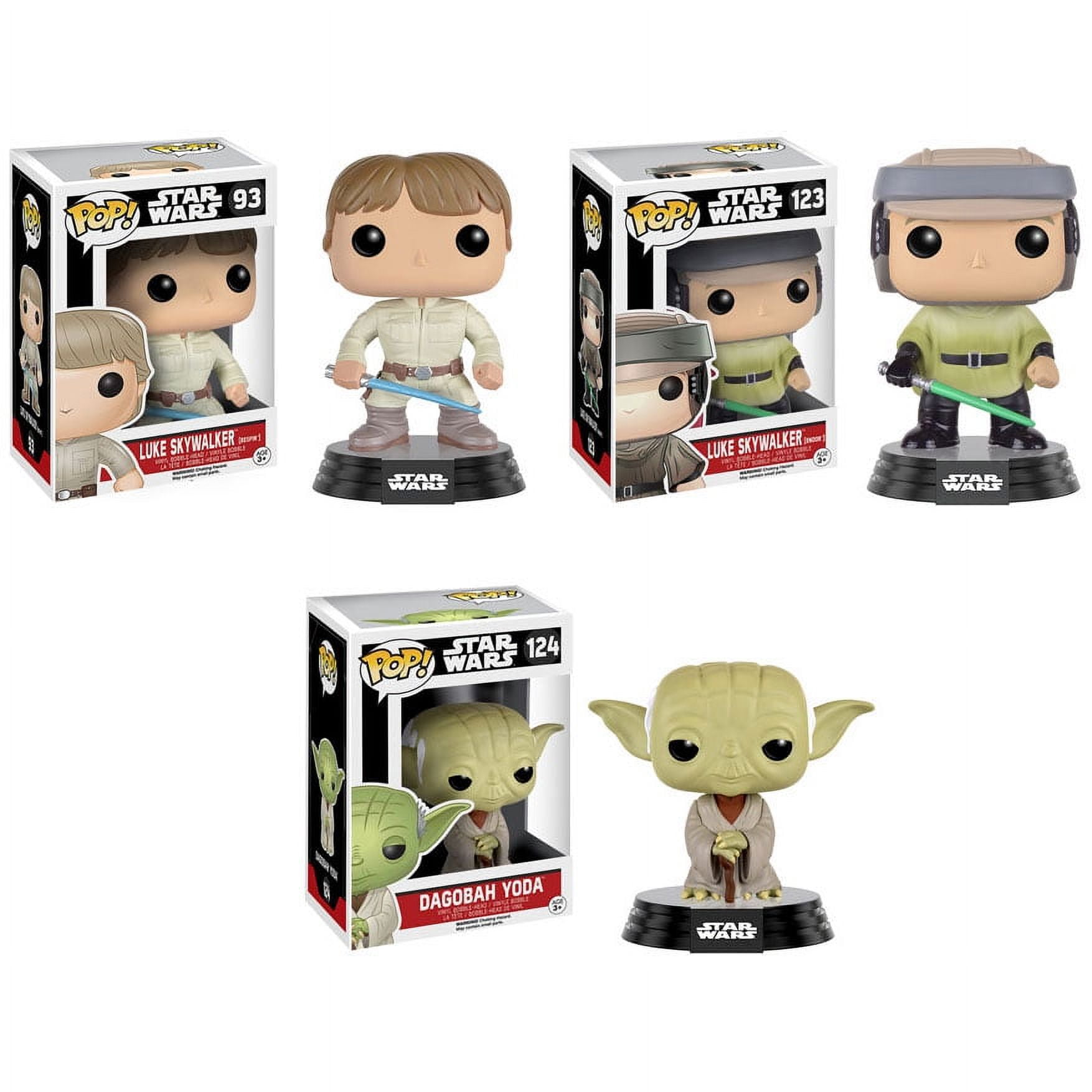 Yoda Pop Luke Funko Pop! Star Wars: The Mandalorian Luke Skywalker
