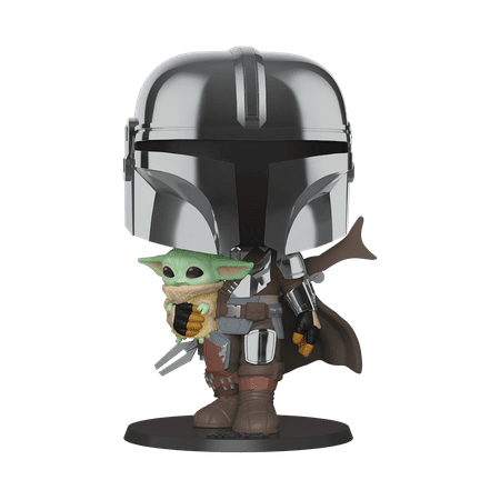 Funko POP! Star Wars: The Mandalorian - 10" Mandalorian w/The Child