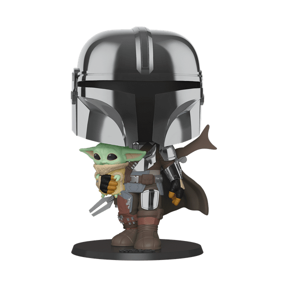 Funko POP! Star Wars: The Mandalorian - 10" Mandalorian w/The Child