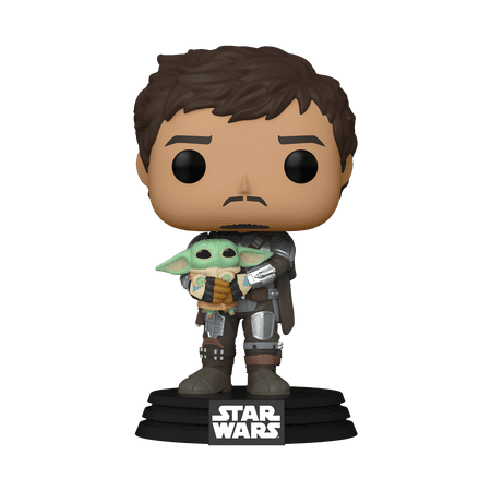 Funko - POP Star Wars: Mandalorian- Mando Holding Child