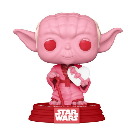 Funko POP! Star Wars Yoda Vinyl Figure (Pink, with Heart)