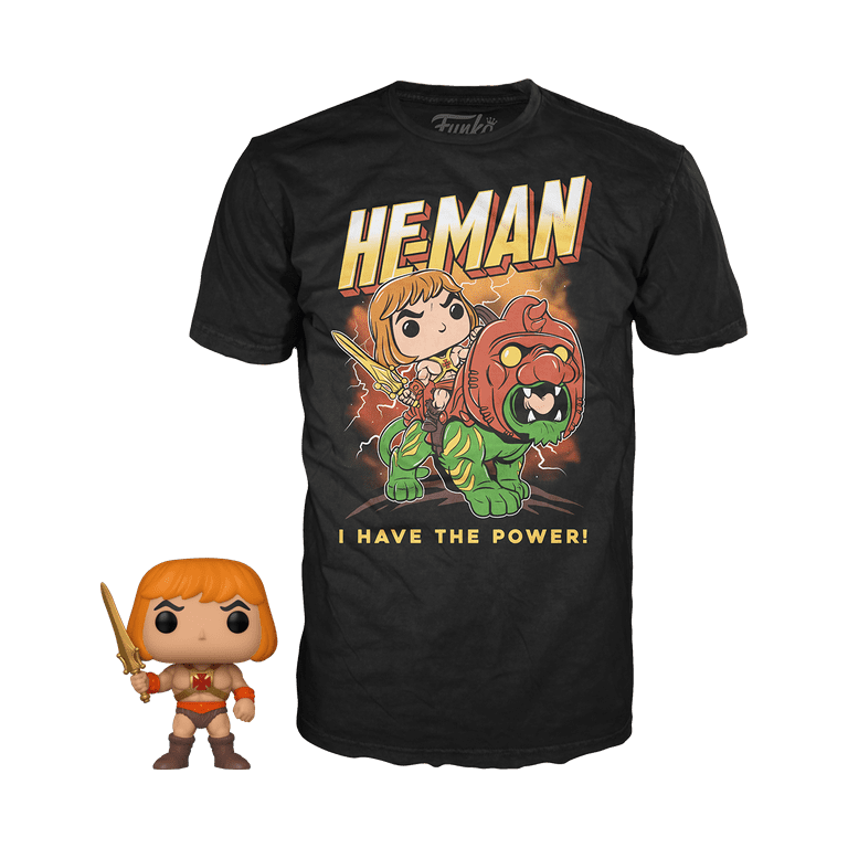 Funko POP Tee Masters of the Universe He Man Glow Extra