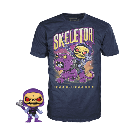 Funko POP! & Tee: Masters of the Universe - Skeletor (Glow) - Extra Large - Walmart Exclusive