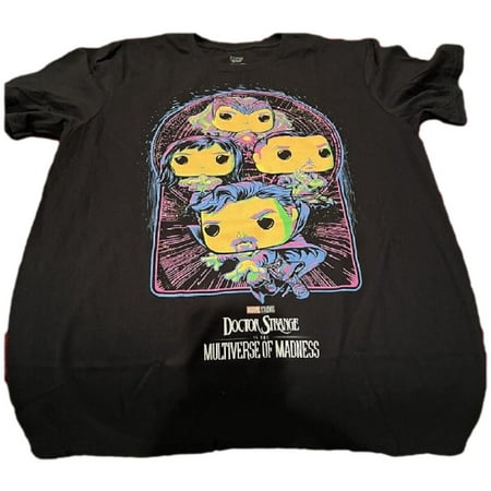 Funko POP! Tees Marvel Doctor Strange In The Multiverse of Madness Blacklight Size Medium T-Shirt Collector Corps Exclusive