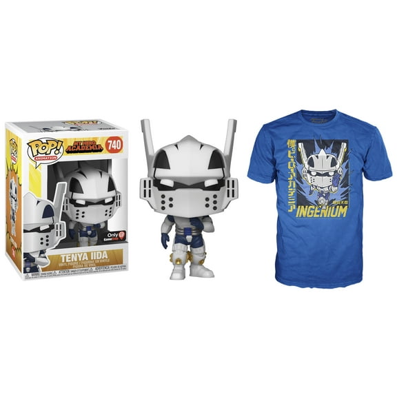 Funko POP! Tees My Hero Academia Tenya Iida with Size XL T-Shirt Collectors Box