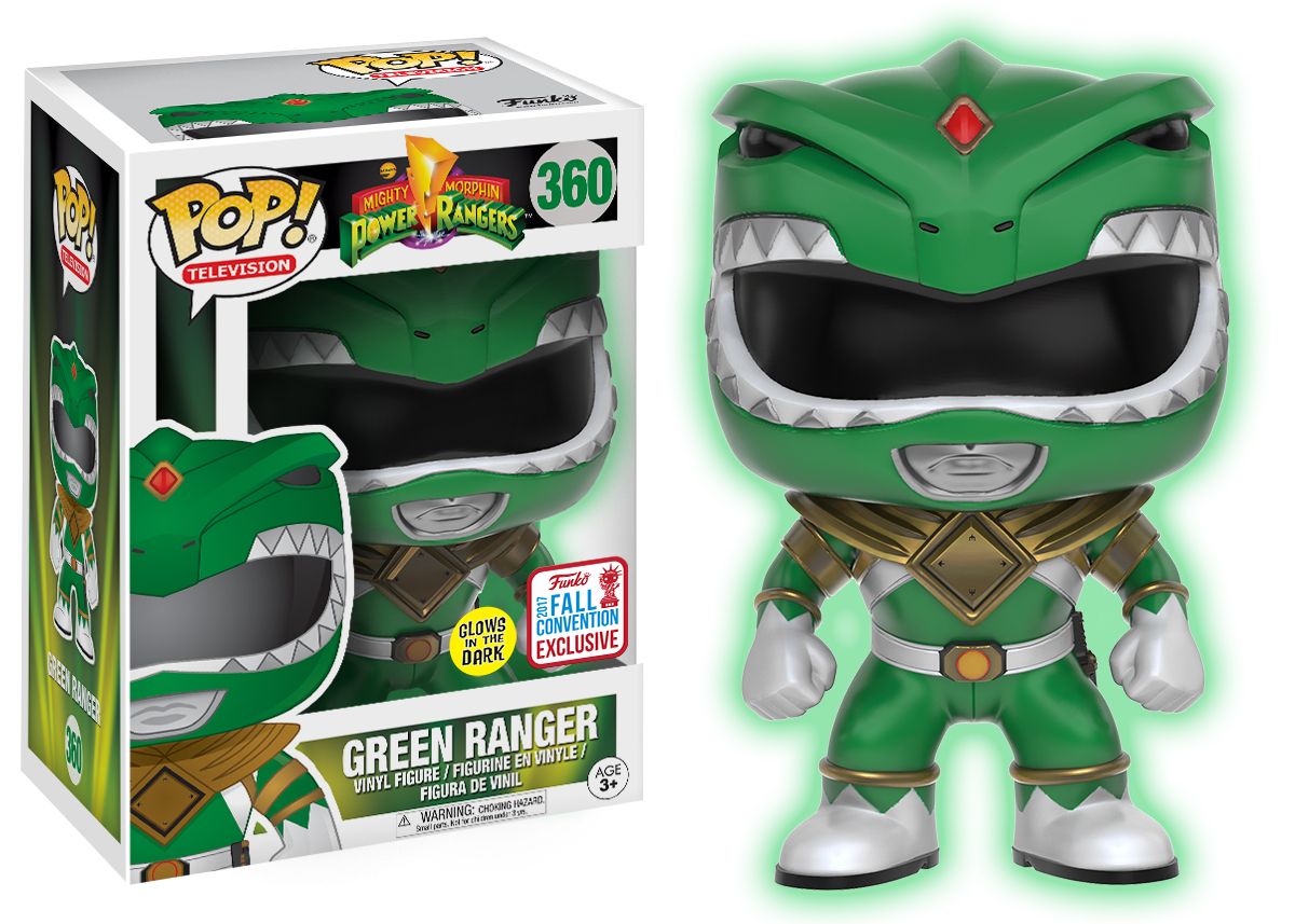Funko POP Television: Power Rangers - Green Ranger Glow in the Dark - Fall Convention Exclusive - image 1 of 2