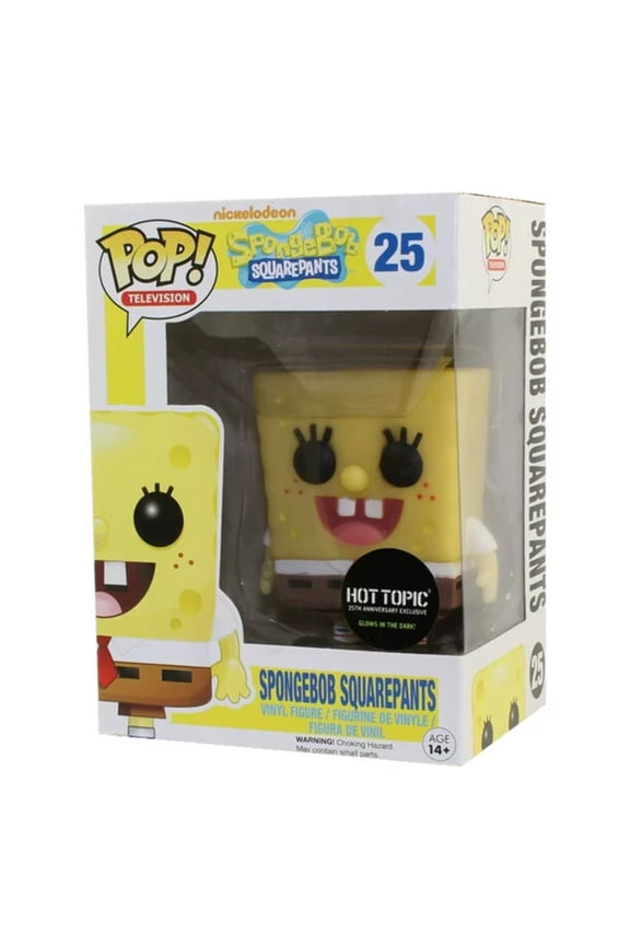 Pop! Television SpongeBob SquarePants Glow #25 Hot Topic Exclusive
