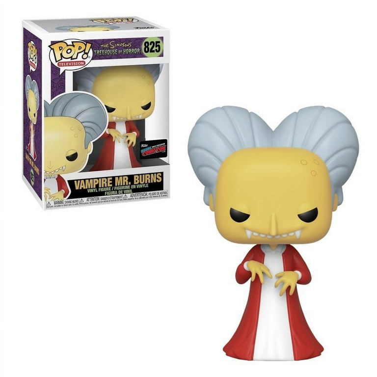 Funko POP The Simpsons Vampire Mr. Burns 825 NYCC 2019 Sticker Convention Exclusive
