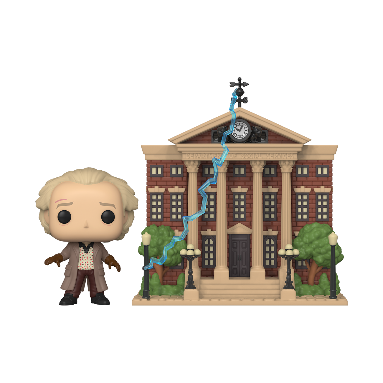 Funko POP! Town: Back to the Future - Doc w/ Clock Tower
