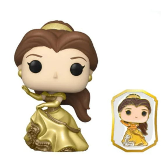 Funko POP! Ultimate Princess Collection - Belle POP & Pin Vinyl Figure - Shop Exclusive
