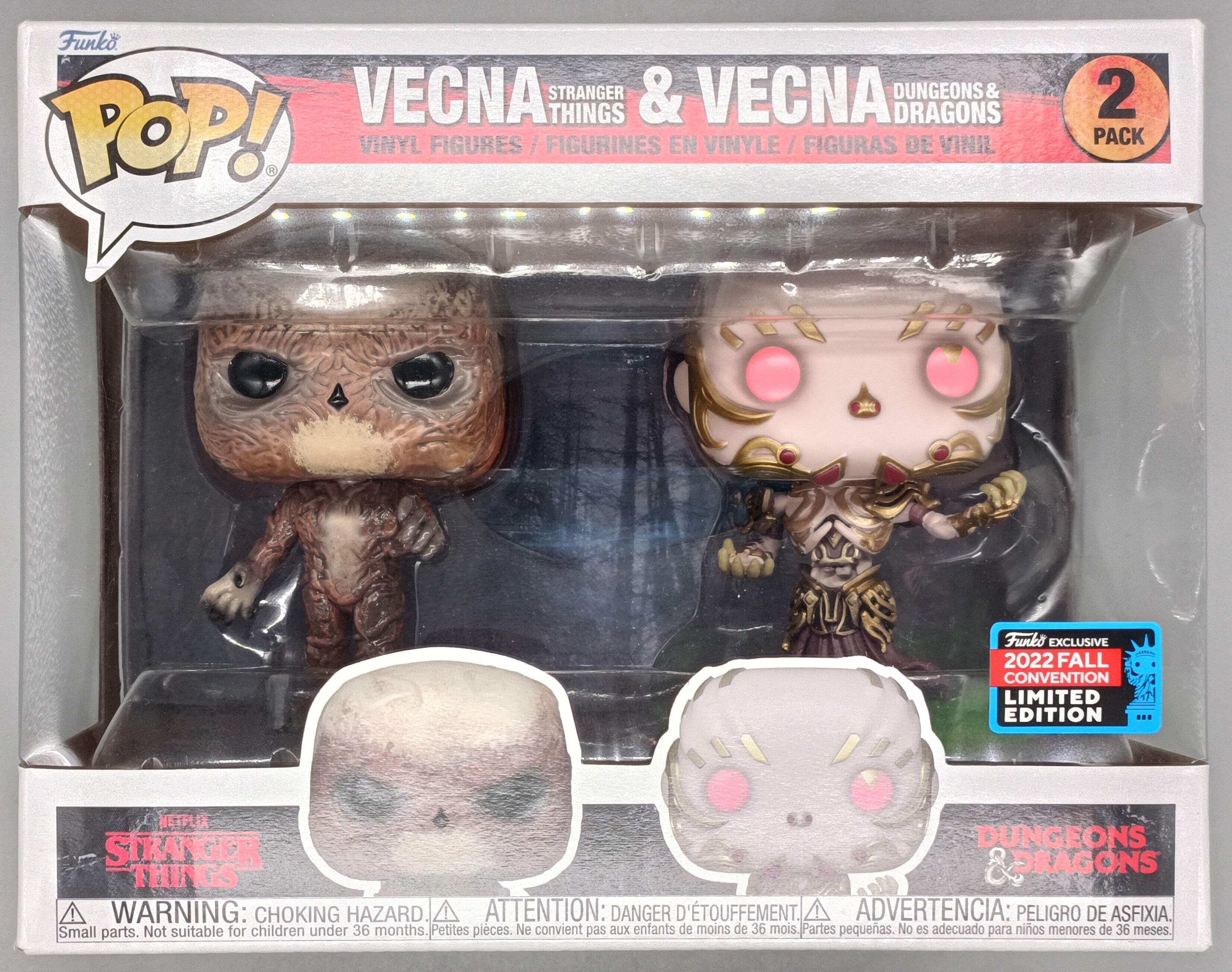 Funko POP Vecna Stranger Things and Vecna Dungeons and Dragons Vinyl 2Pk Figures