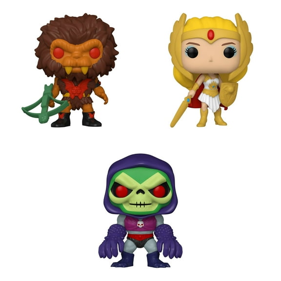 Funko POP! Vinyl Masters of the Universe 3 pc Collectors Set - Classic She-Ra, Skeletor with Terror Claws, Grizzlor