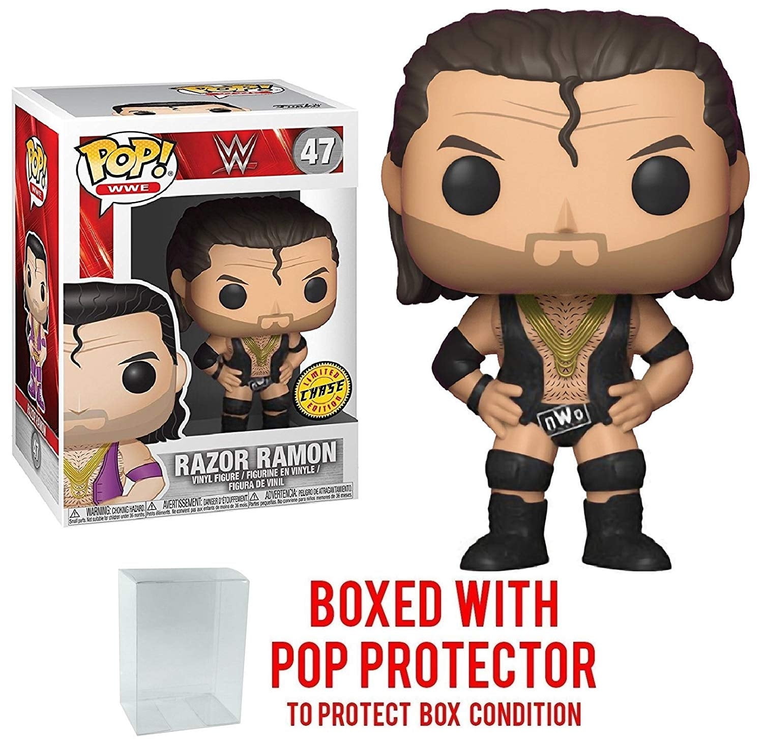 Funko POP WWE Wrestling Razor Ramon #47 Vinyl Figure Black Attire ...