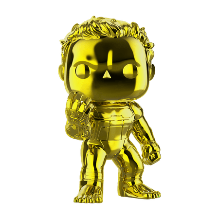 Funko POP! Marvel: Avengers Endgame - W2 - Hulk (Yellow Chrome) (Walmart Exclusive)