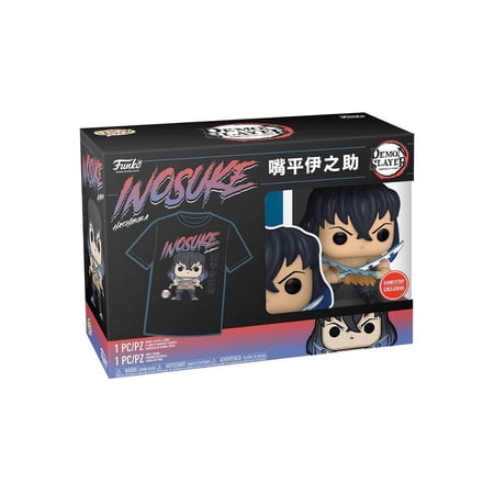 Funko POP! and Tee Demon Slayer Inosuke Hashibira Collectors Box Exclusive, Size Small T-Shirt