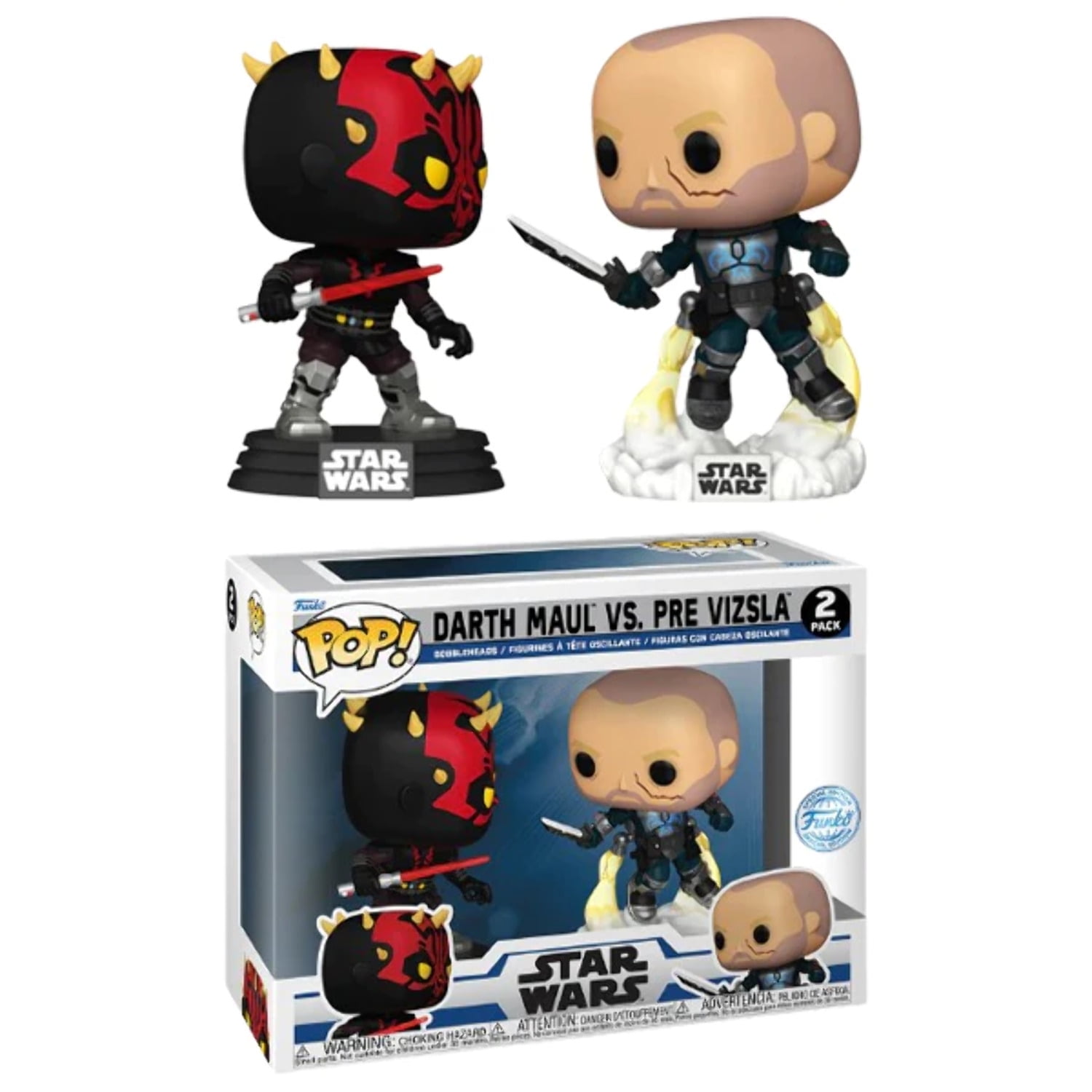 Funko PoP! Star Wars Darth Maul vs. Pre Vizsla 2-Pack (Funko 