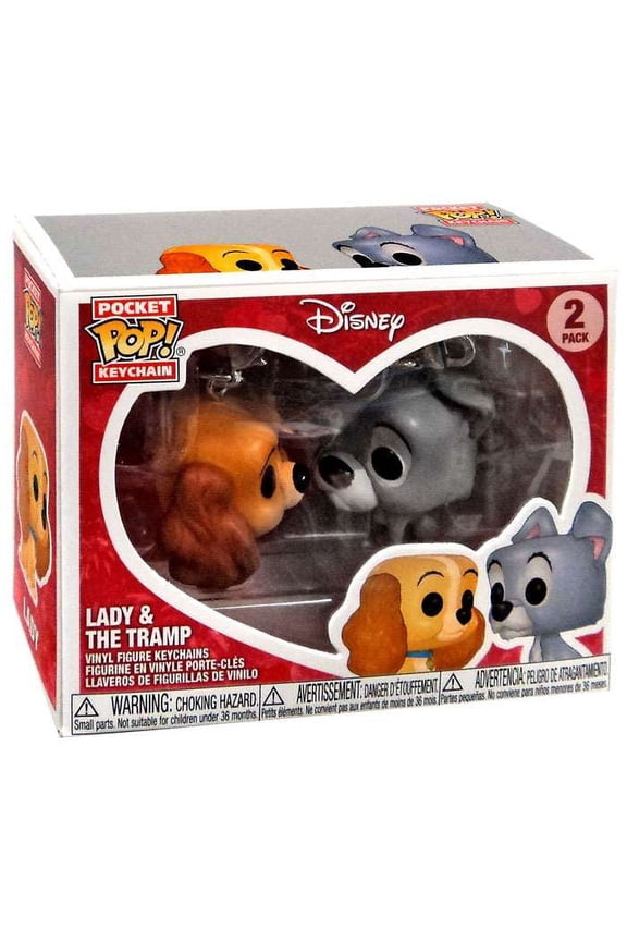 Pocket POP! DIsney Lady & The Tramp Keychain 2-Pack